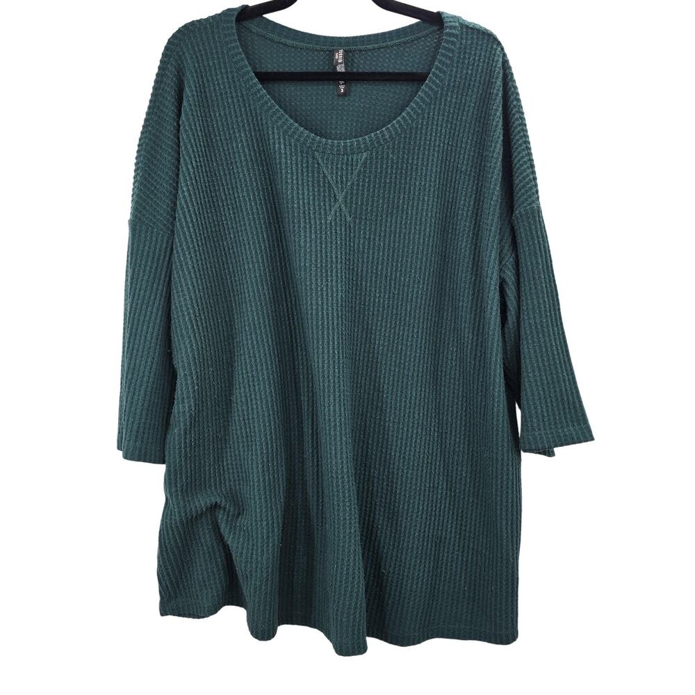 Torrid Green Waffle Knit Sleep Shirt Plus Size 3X